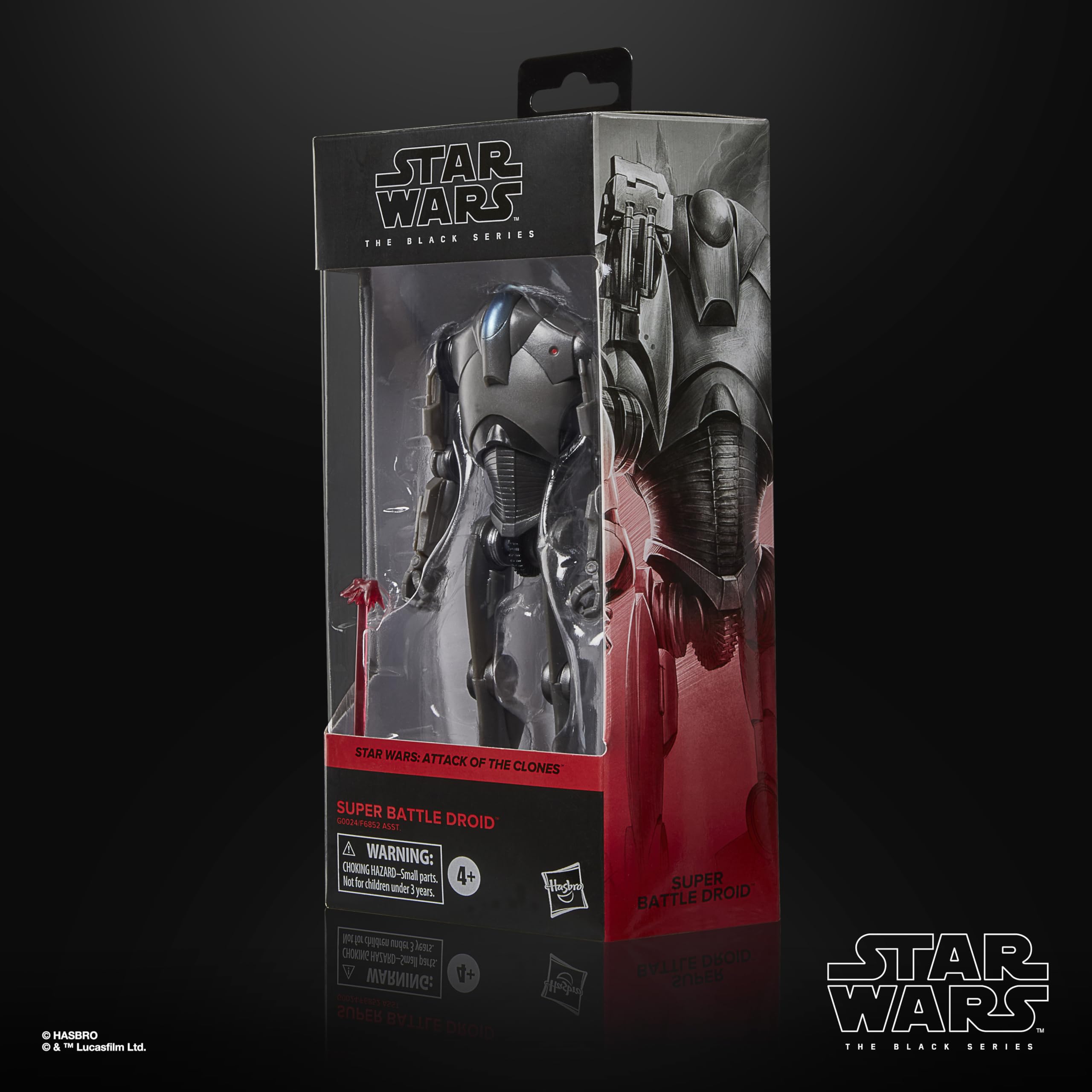 STAR WARS The Black Series window box packaging showcases the figure for easy display.