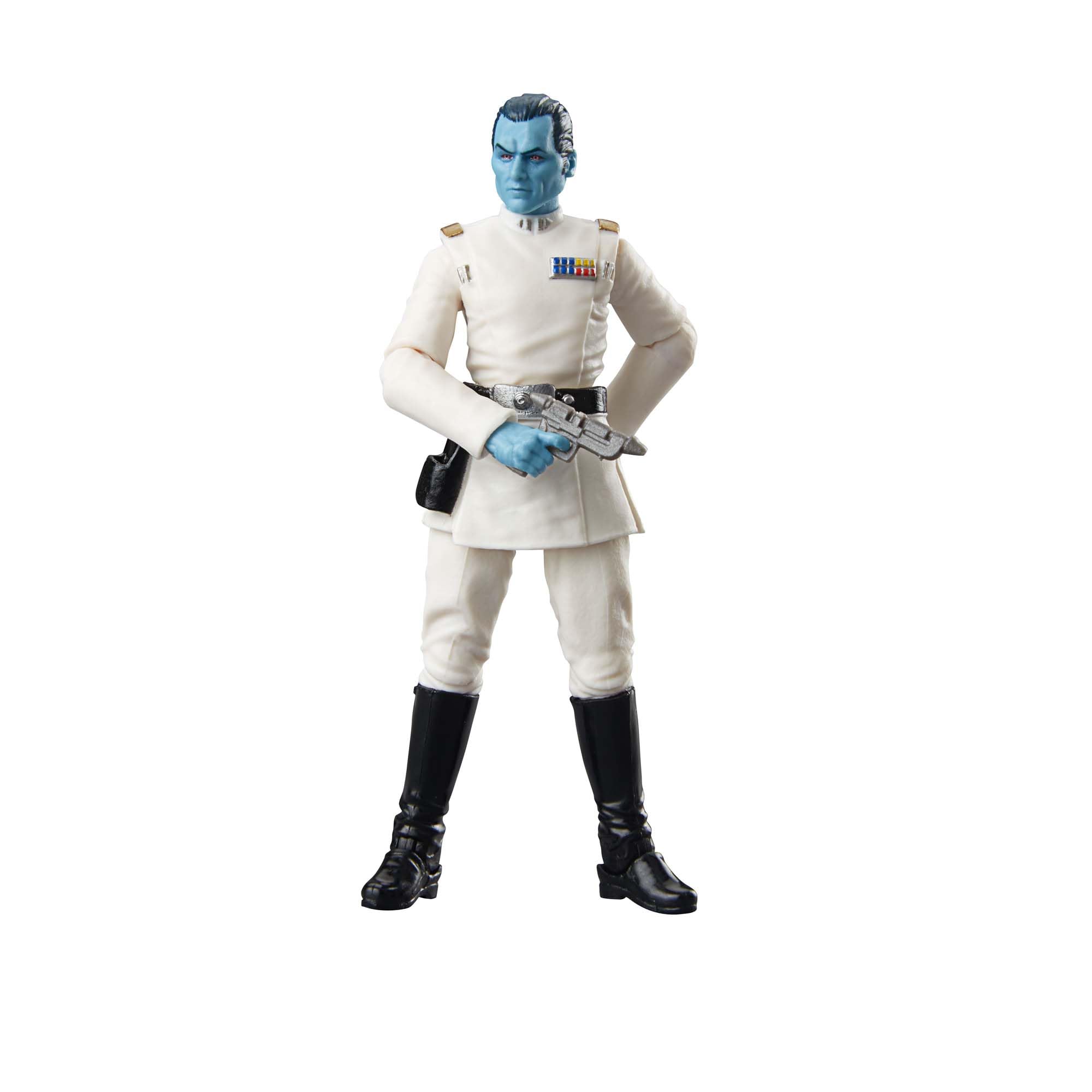 STAR WARS Grand Admiral Thrawn figure with poseable articulation for dynamic display.