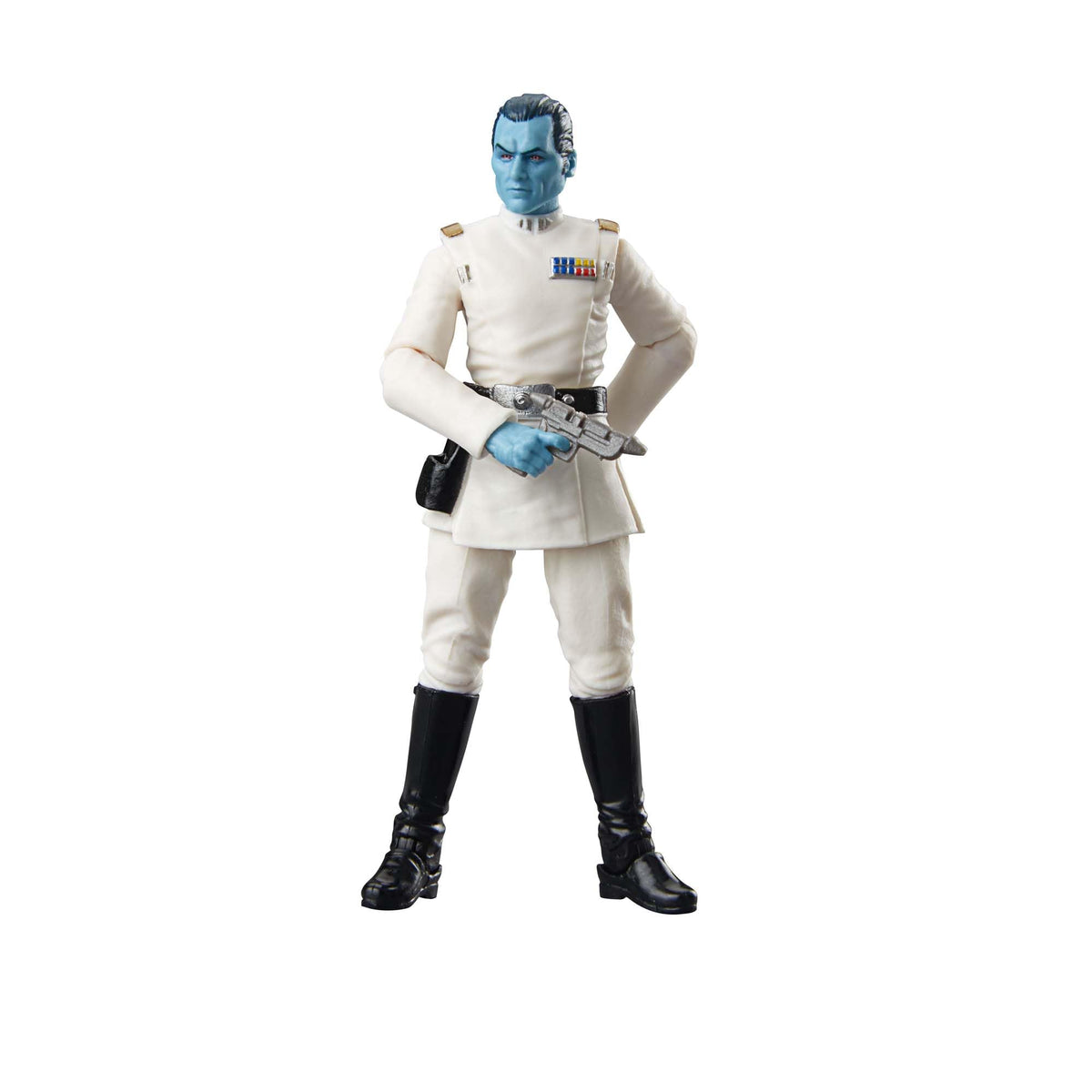 STAR WARS Grand Admiral Thrawn figure with poseable articulation for dynamic display.