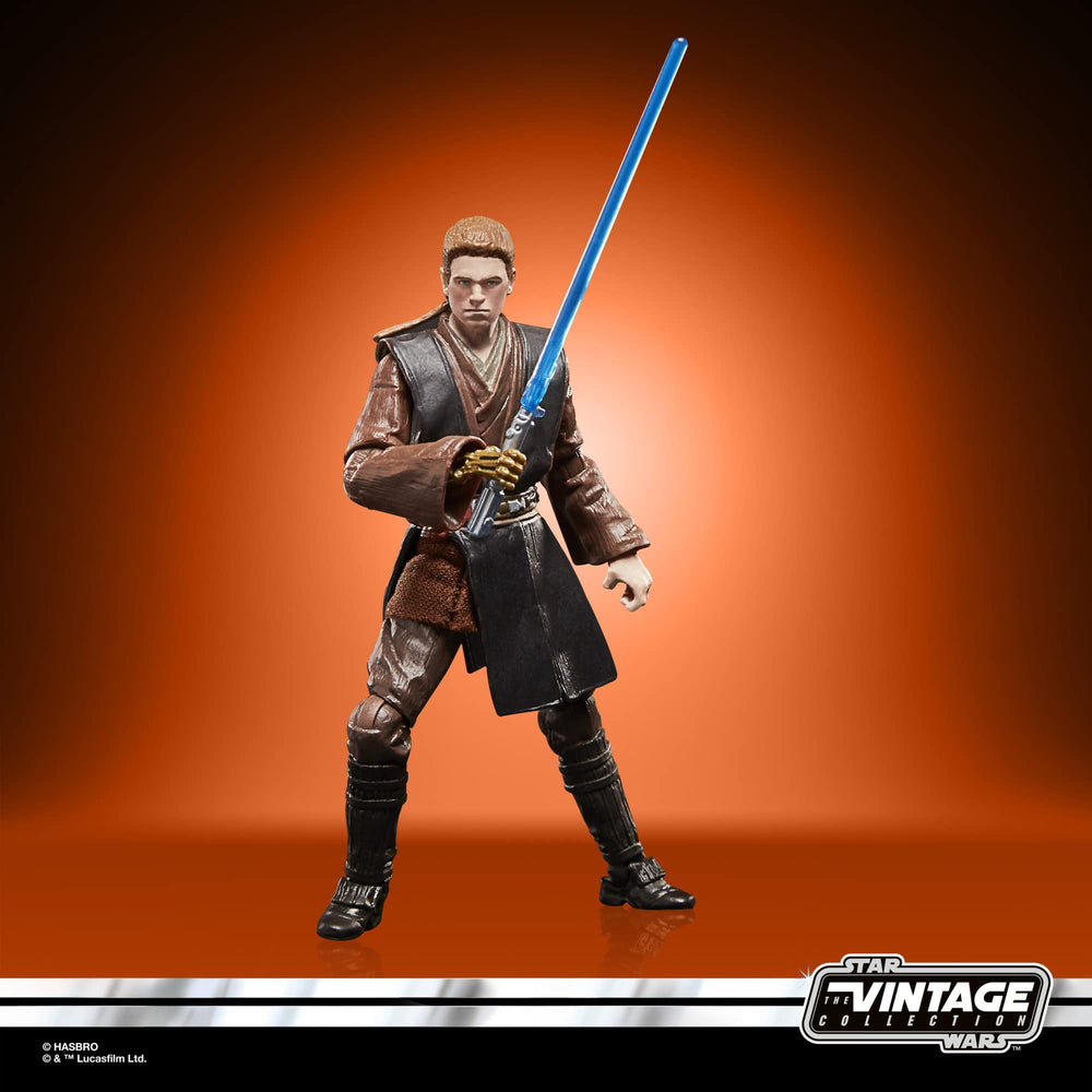 STAR WARS Anakin Skywalker Padawan display stand included for stable posing.