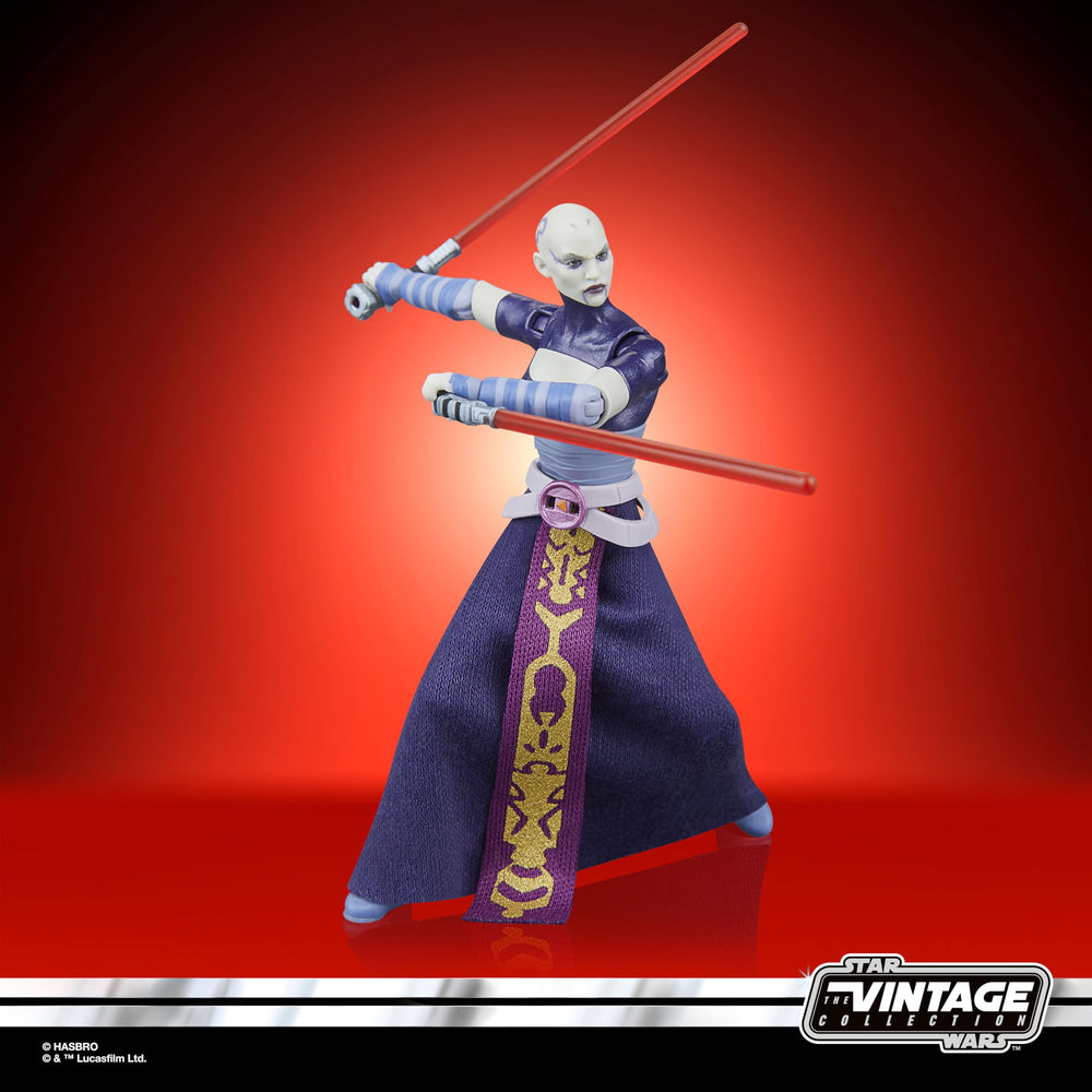 Premium deco highlights detailing on Asajj Ventress figure