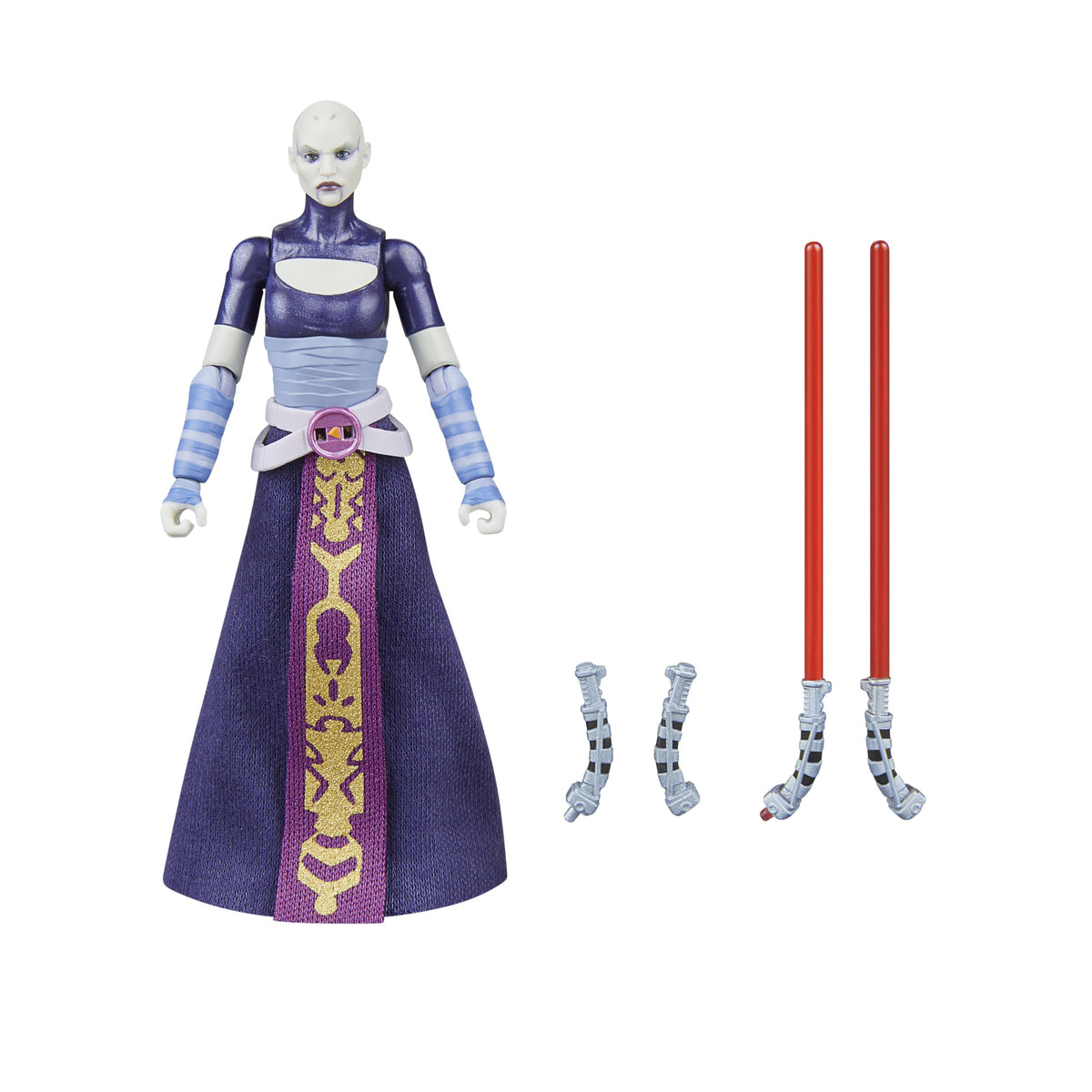STAR WARS The Vintage Collection Asajj Ventress figure front view for elegant display