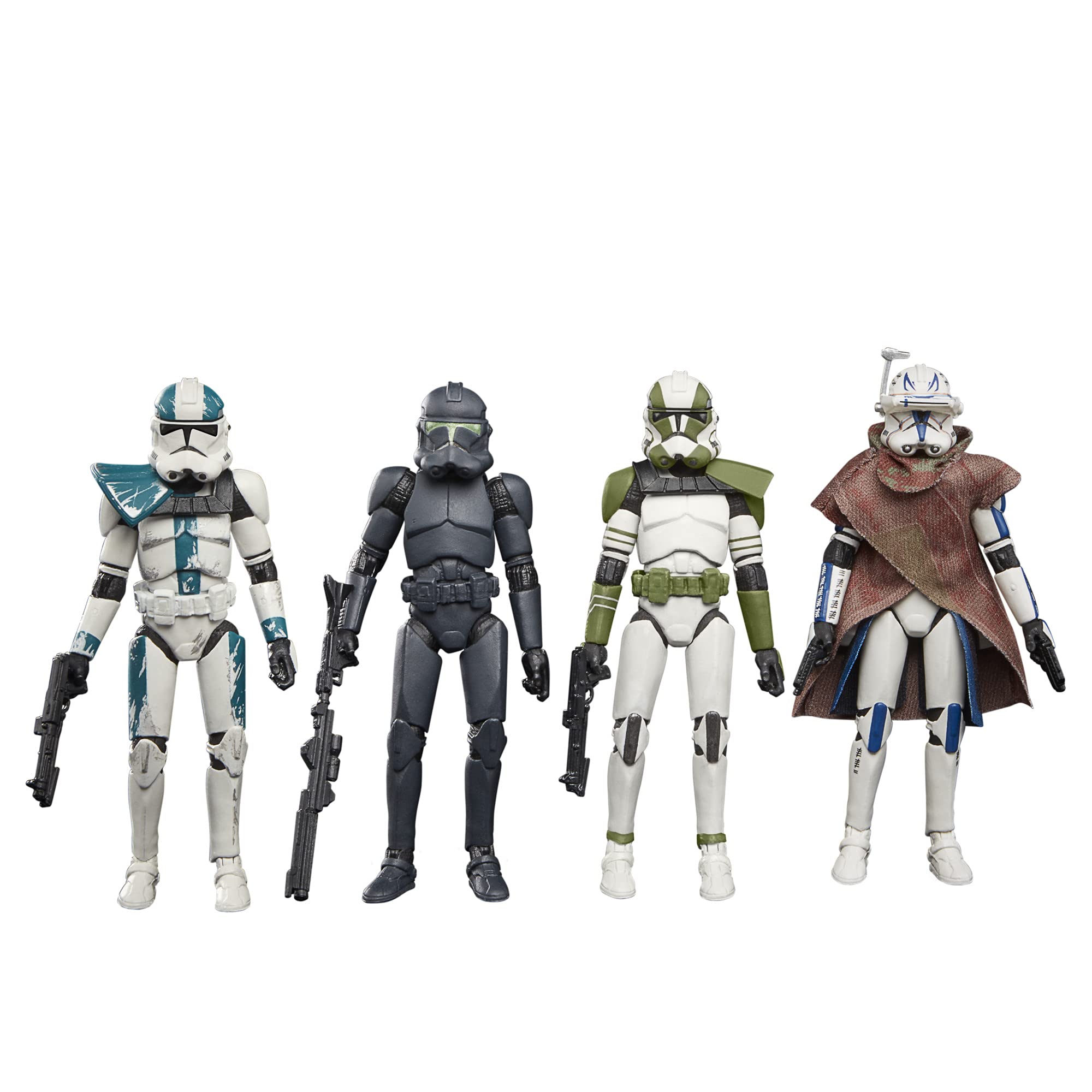 STAR WARS The Vintage Collection Bad Batch 4-pack on classic cardbacks for display