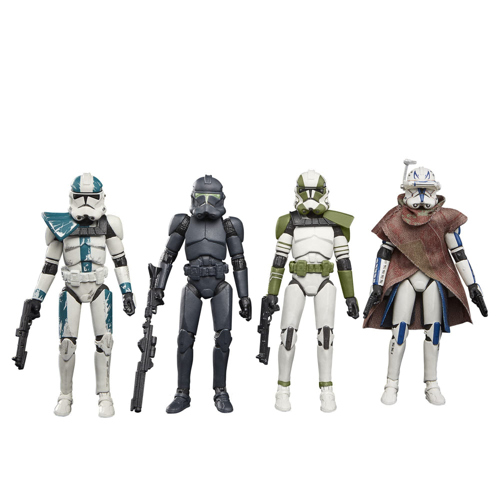 STAR WARS The Vintage Collection Bad Batch 4-pack on classic cardbacks for display