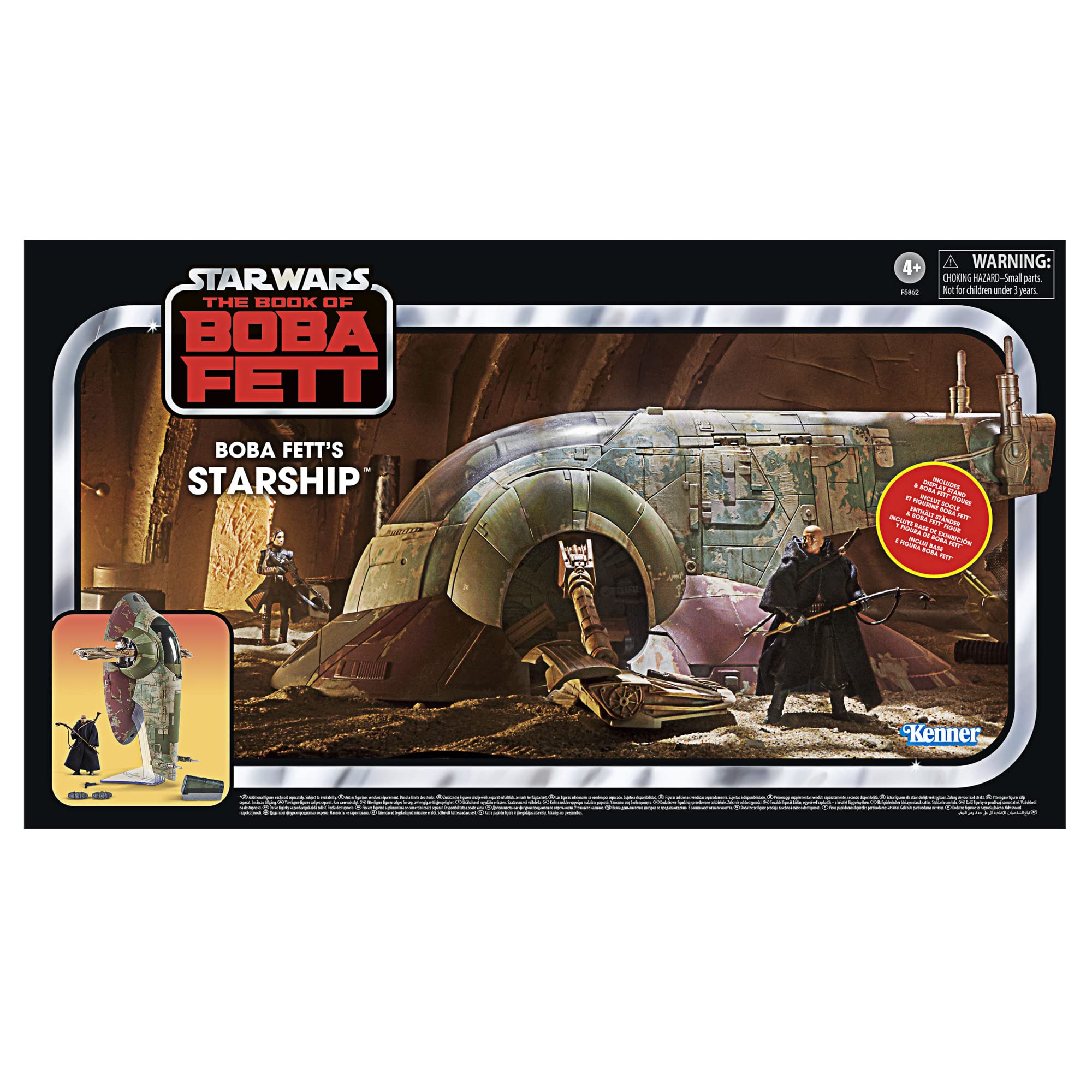 STAR WARS The Vintage Collection Boba Fett starship figure with premium deco and poseability