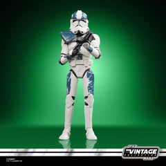 STAR WARS Clone Captain Howzer articulated figure showing head, arms, and legs range.
