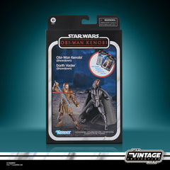 STAR WARS Vintage Collection Darth Vader showdown figure 2-pack featuring battle-damaged helmet.