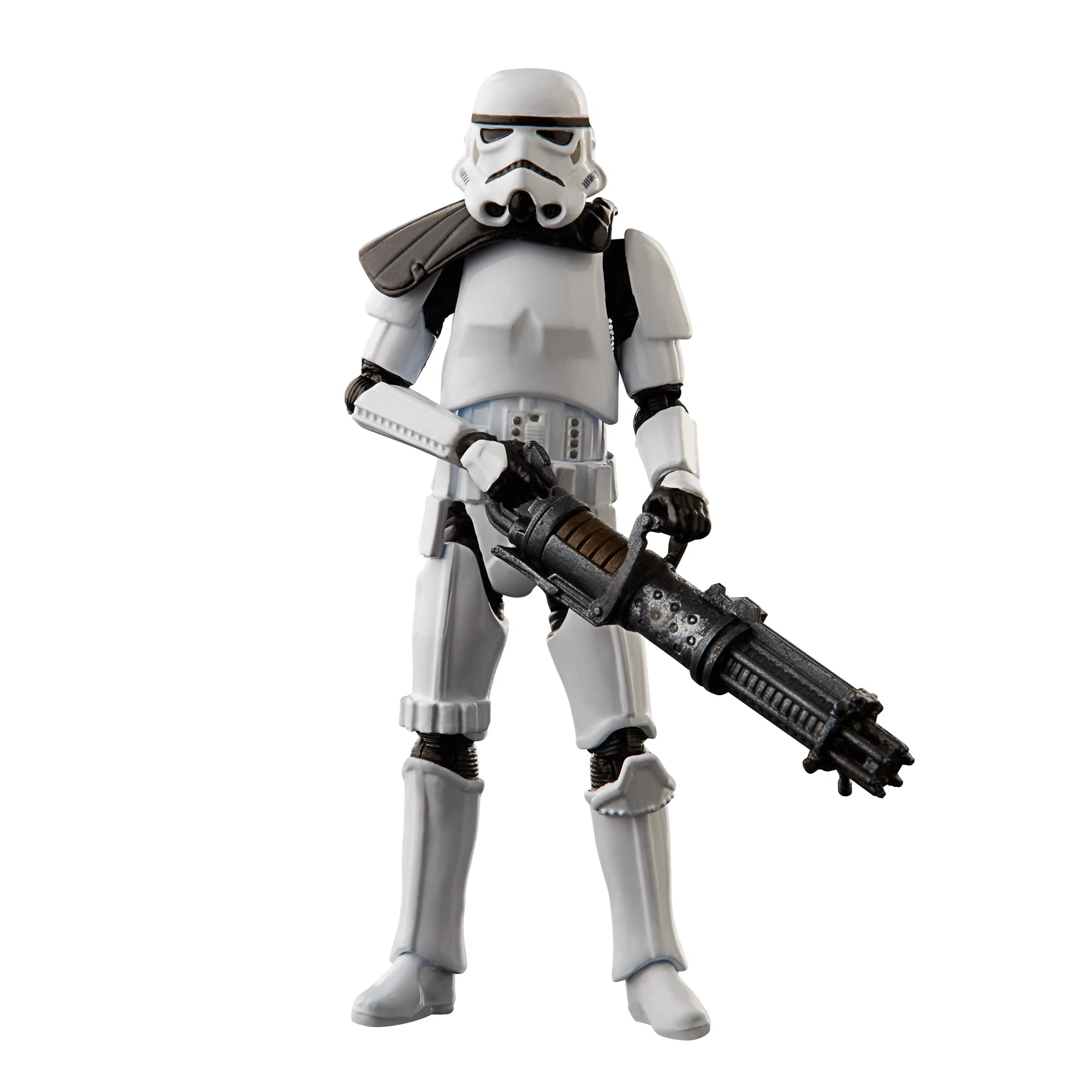 Star Wars Heavy Assault Stormtrooper in vintage packaging front for display-ready shelf collection.