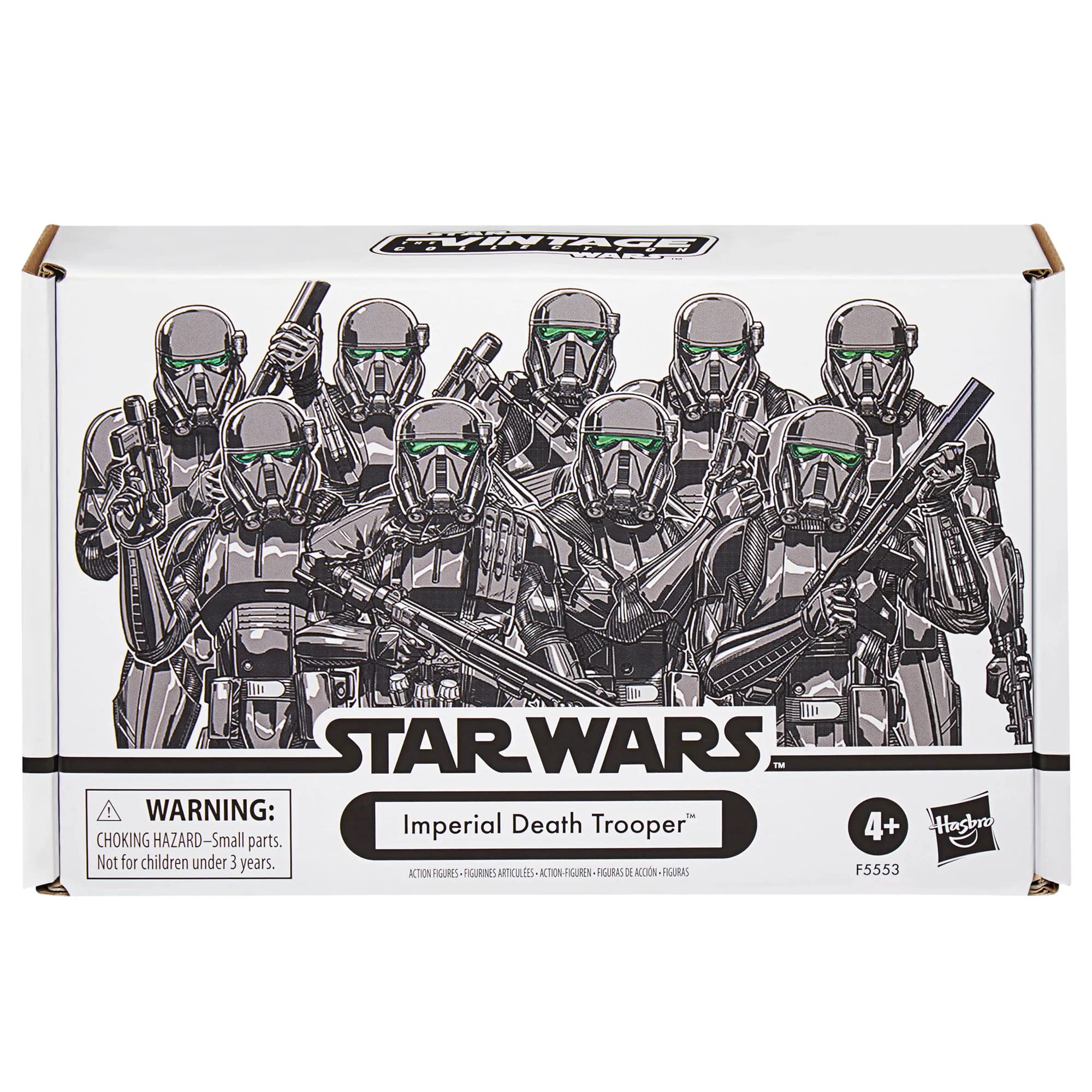 Star Wars Vintage Collection Imperial Death Trooper articulation with fully poseable limbs.