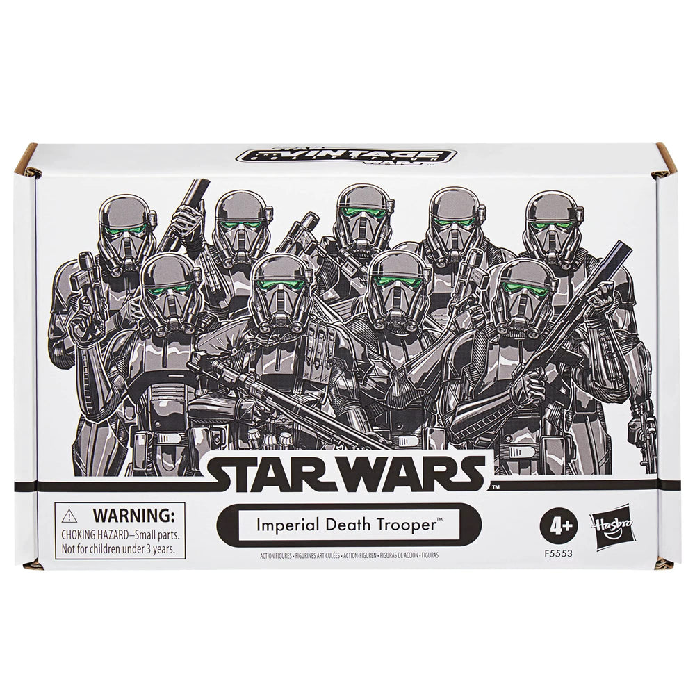 Star Wars Vintage Collection Imperial Death Trooper articulation with fully poseable limbs.