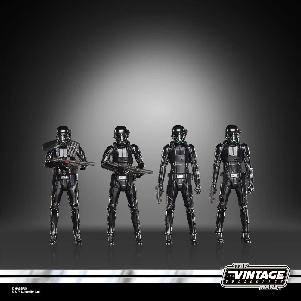 Star Wars Vintage Collection Imperial Death Trooper display-ready figures for shelves.