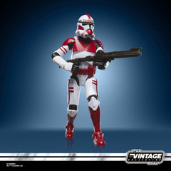 STAR WARS Vintage Collection Imperial Shock Trooper blaster accessories included for dynamic poses.