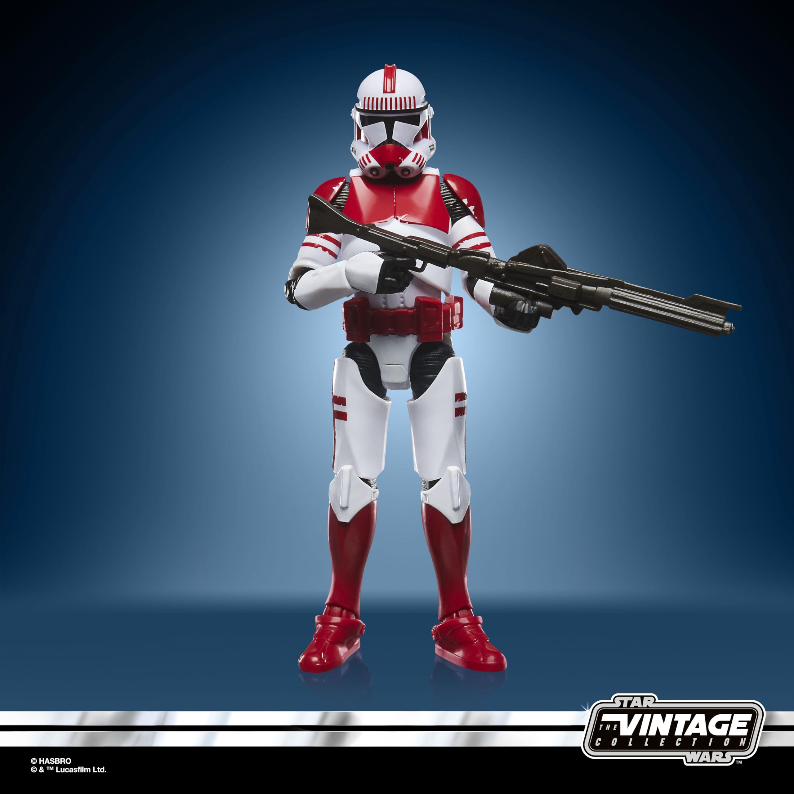 STAR WARS Vintage Collection Imperial Shock Trooper articulation points showcased with poseability.