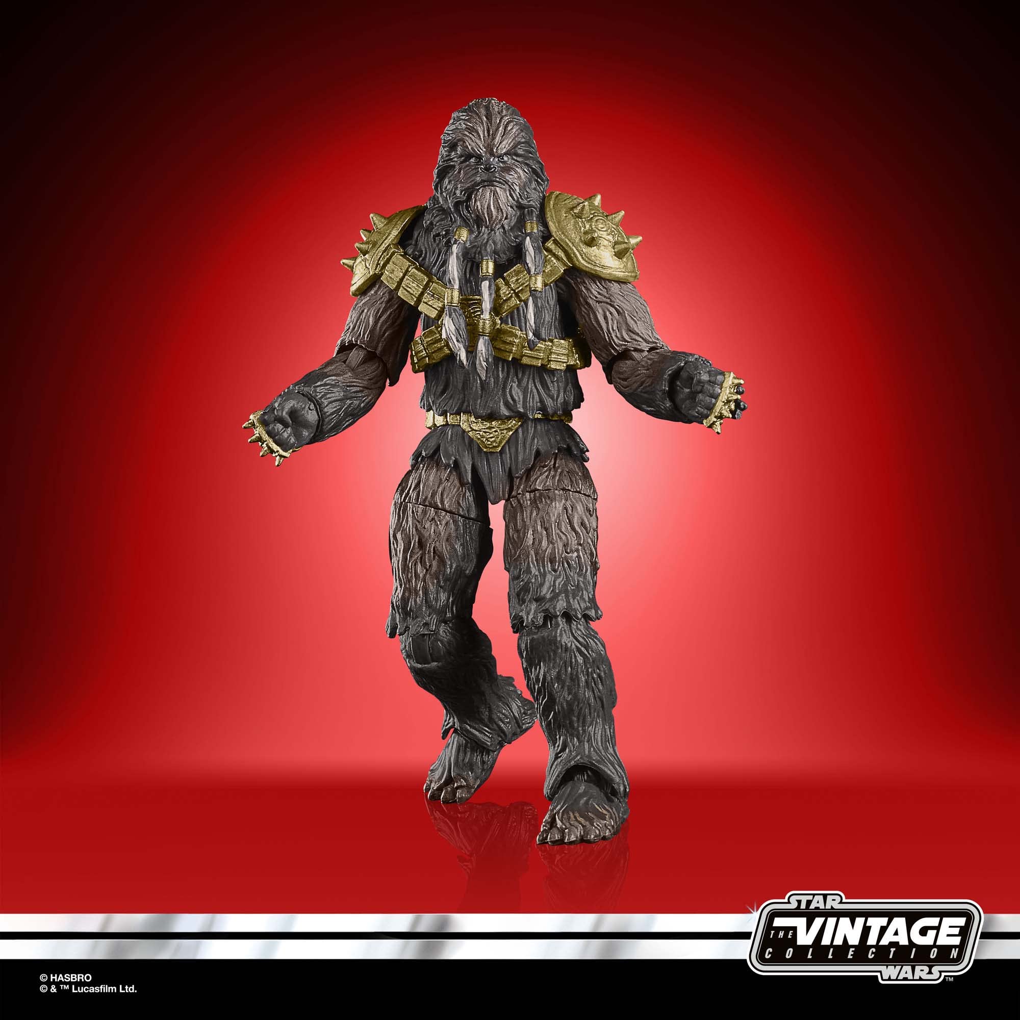 STAR WARS The Vintage Collection Krrsantan deluxe figure pose highlight with deluxe deco