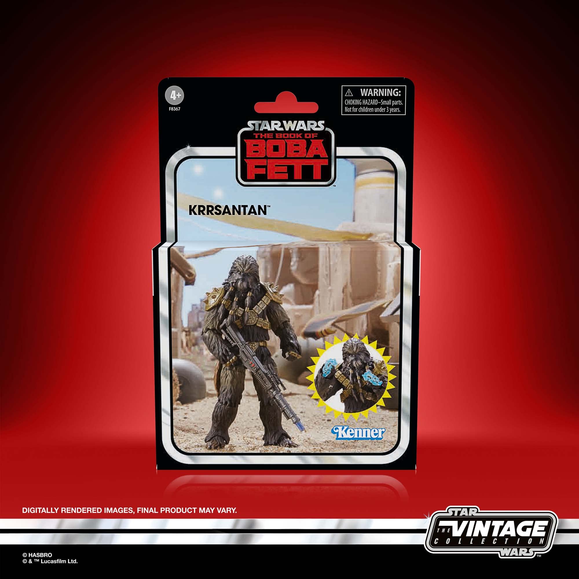 STAR WARS The Vintage Collection Krrsantan deluxe figure side pose emphasizing articulation