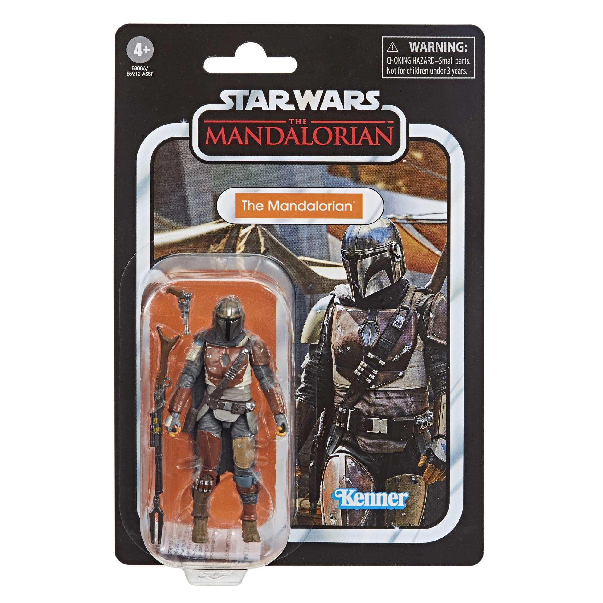 STAR WARS The Vintage Collection Mandalorian figure in dynamic pose for imaginative play.