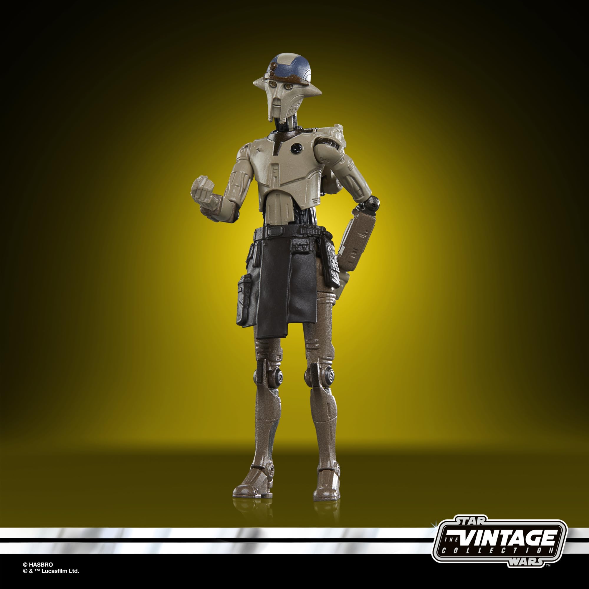 STAR WARS The Vintage Collection Professor Huyang figure, datapad accessory included for research-ready scenes.