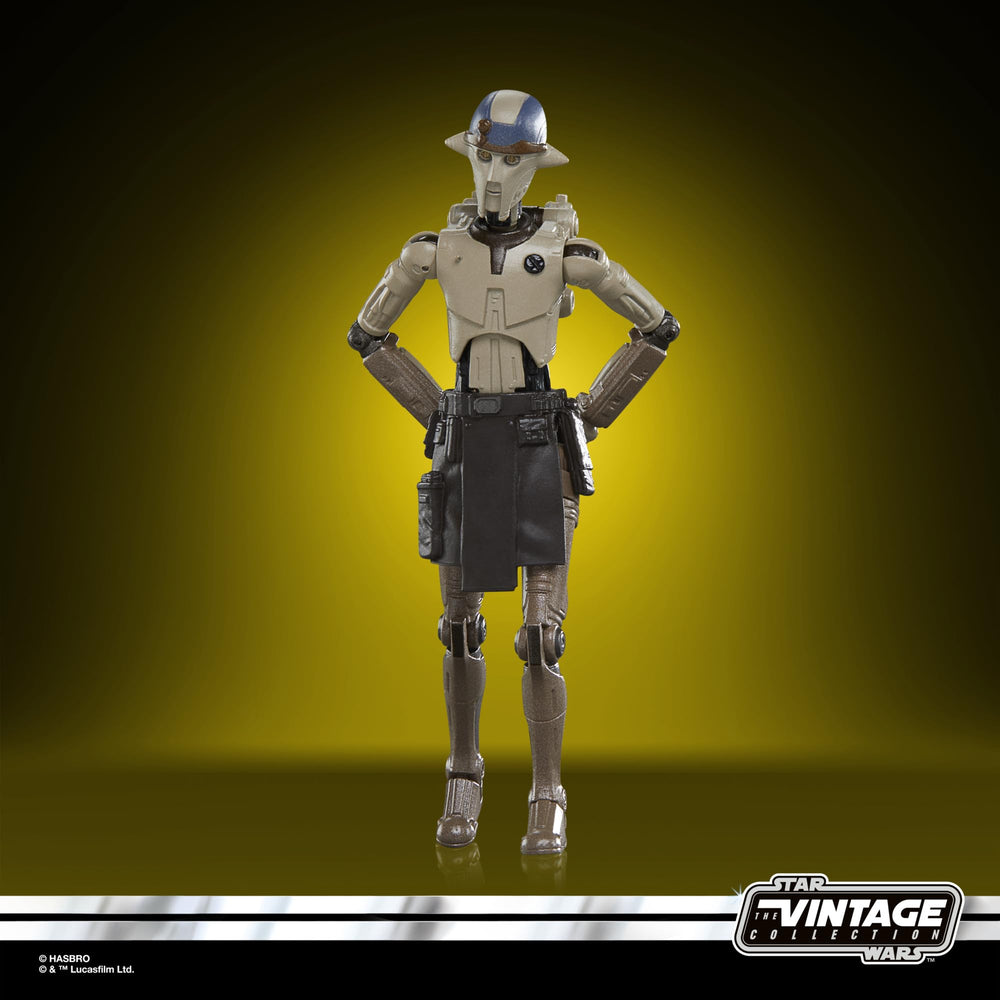 STAR WARS The Vintage Collection Professor Huyang figure, articulation highlight for dynamic poses and display.
