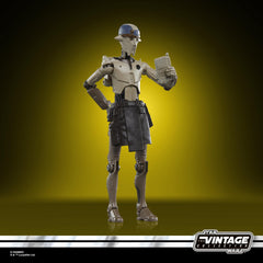 STAR WARS The Vintage Collection Professor Huyang packaging, Kenner-style design evokes retro collectible vibes.
