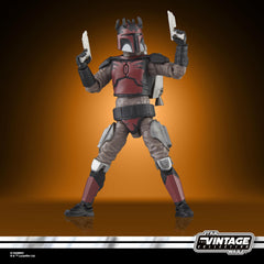 Star Wars Vintage Collection red and black deco detail on Mandalorian armor