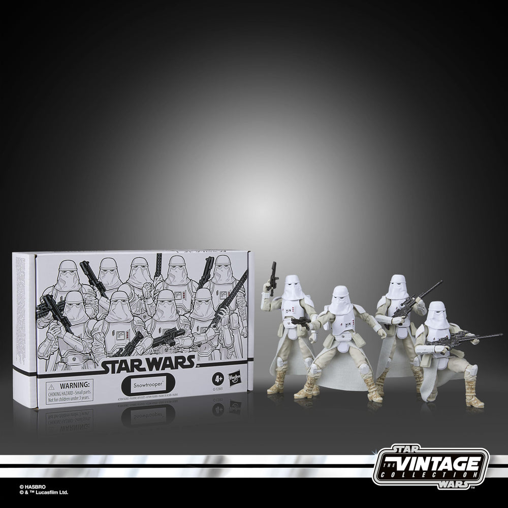 STAR WARS Vintage Collection Snowtrooper 4-Pack ideal for shelf display and gifting