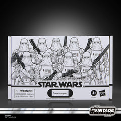STAR WARS Vintage Collection Snowtrooper 4-Pack action figures with premium deco for display