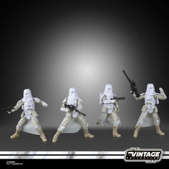 STAR WARS Vintage Collection Snowtrooper 4-Pack heavy blaster options enhance display scenes