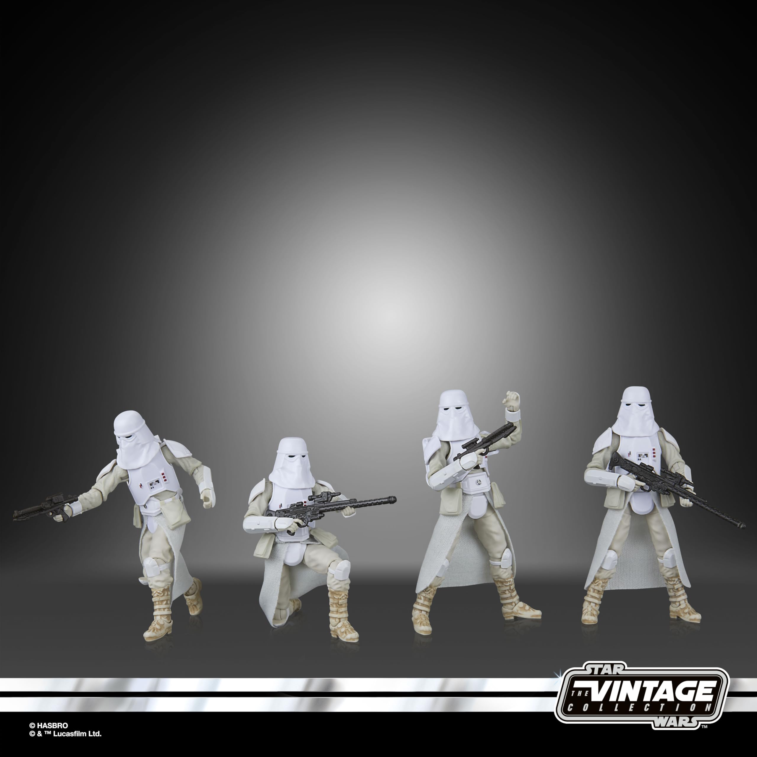 STAR WARS Vintage Collection Snowtrooper 4-Pack closed box packaging with Kenner branding