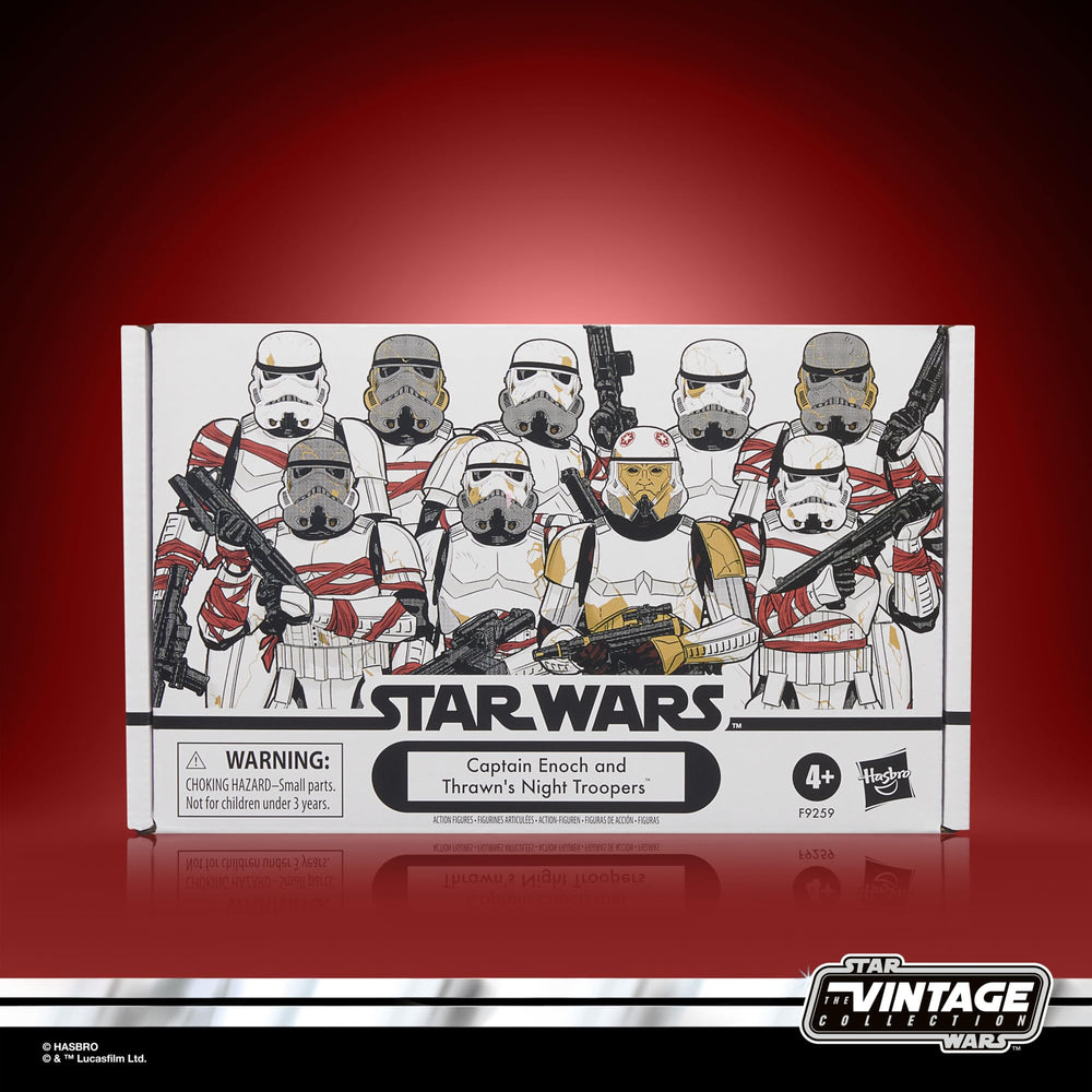 Star Wars Vintage Collection Thrawn’s Night Trooper 1 figure with detailed armor for display.