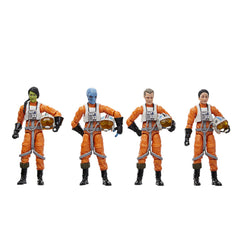 STAR WARS The Vintage Collection X-Wing Pilot helmet figure ready for display.