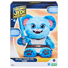 Star Wars: Young Jedi Adventures Nubs plush blue fur closeup for comforting snuggles.