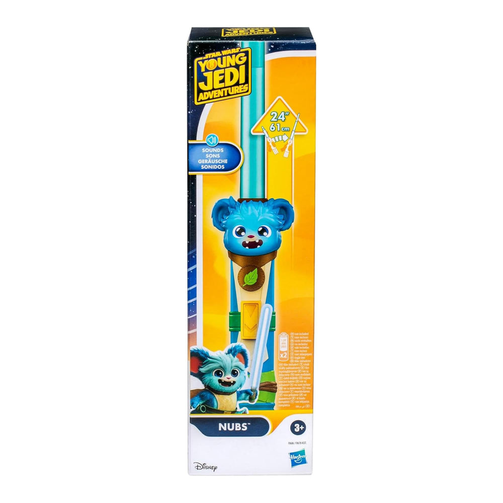 STAR WARS Nubs Lightsaber preschool-size design fits small hands comfortably.