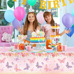 Staraise pink butterfly decor for girls' baby showers and outdoor spring parties.