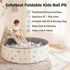 STARBOLO 40-inch ball pit being assembled in seconds for quick play