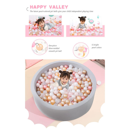 STARBOLO ball pit 100 pearls closeup detail shows smooth texture for gentle handling