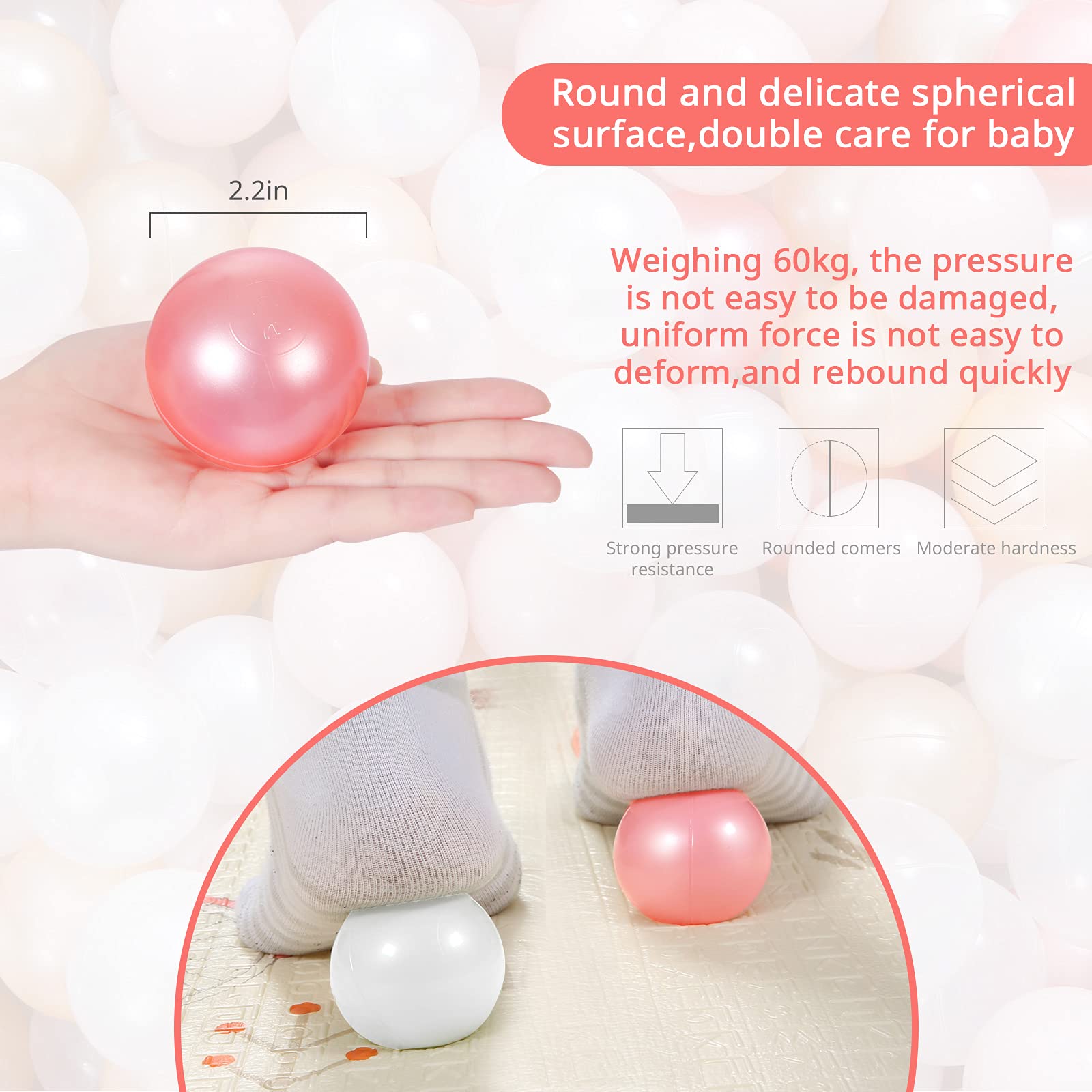 STARBOLO ball pit 100 pearls kid-friendly play near a pool with balls