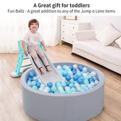STARBOLO pearl baby blue balls create calm color themes for playrooms