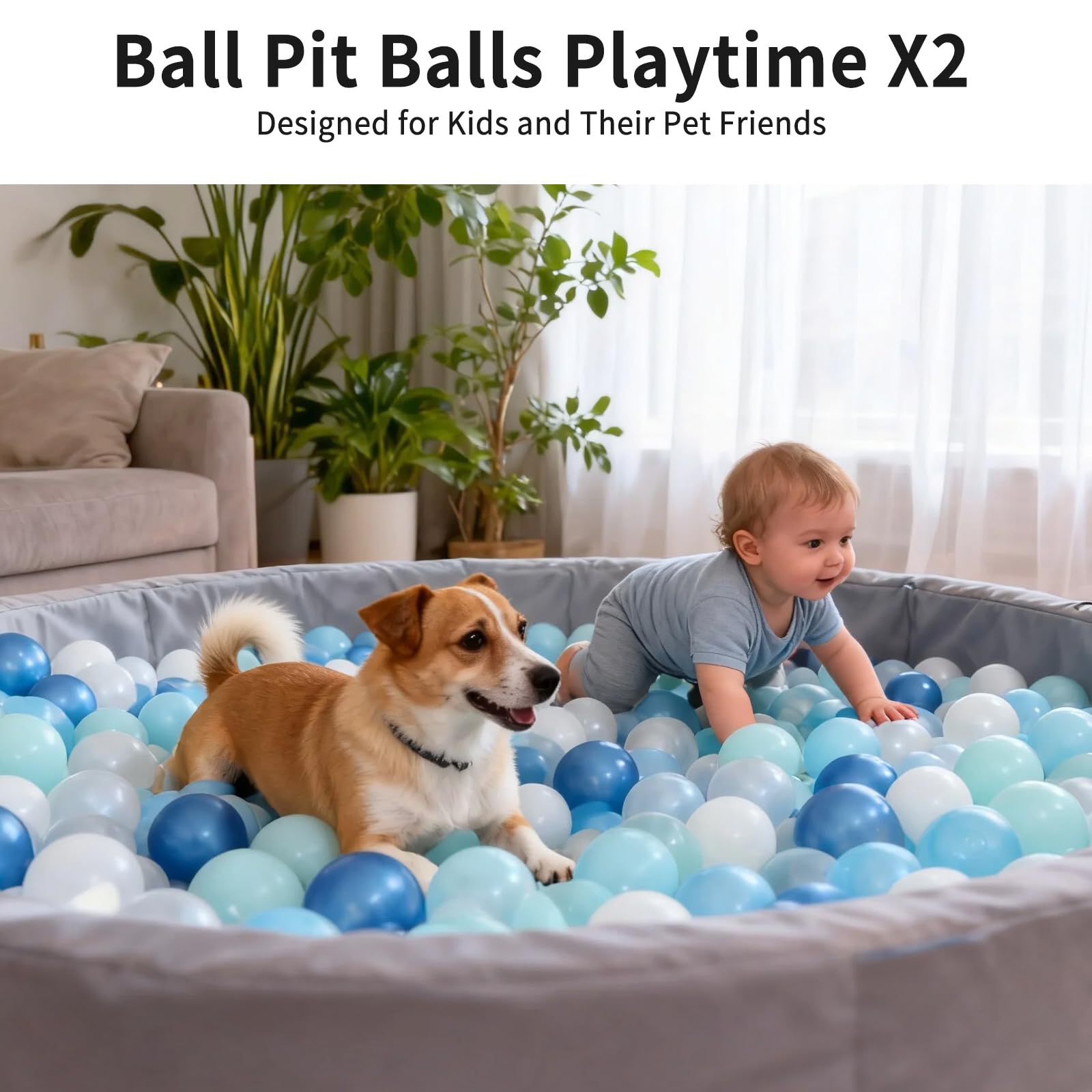 STARBOLO pearl white balls add soft accents to ball pits