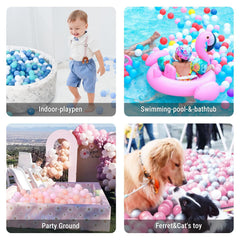 STARBOLO colorful balls variety, ideal for photography backgrounds and party decor.