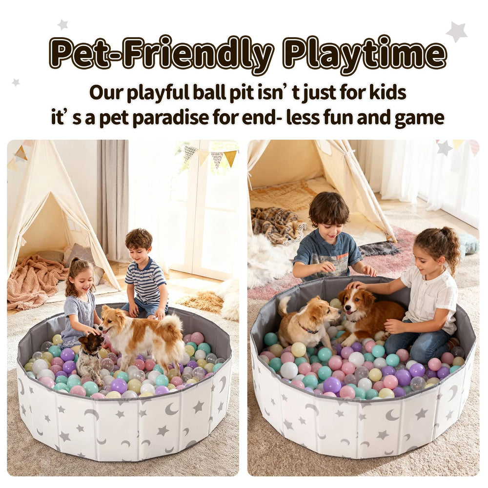 STARBOLO ball pit with easy-clean surface for fast cleanup