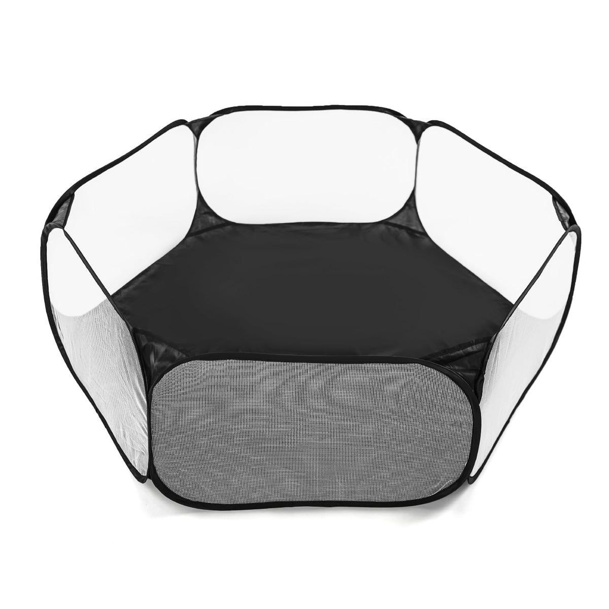 STARBOLO Kids Ball Pit Play Tent in black, front view for safe play space