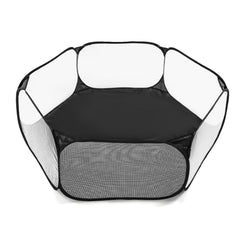 STARBOLO Kids Ball Pit Play Tent in black, front view for safe play space