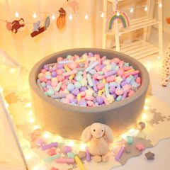 STARBOLO easy-clean ball pit balls simplify cleanup after play.