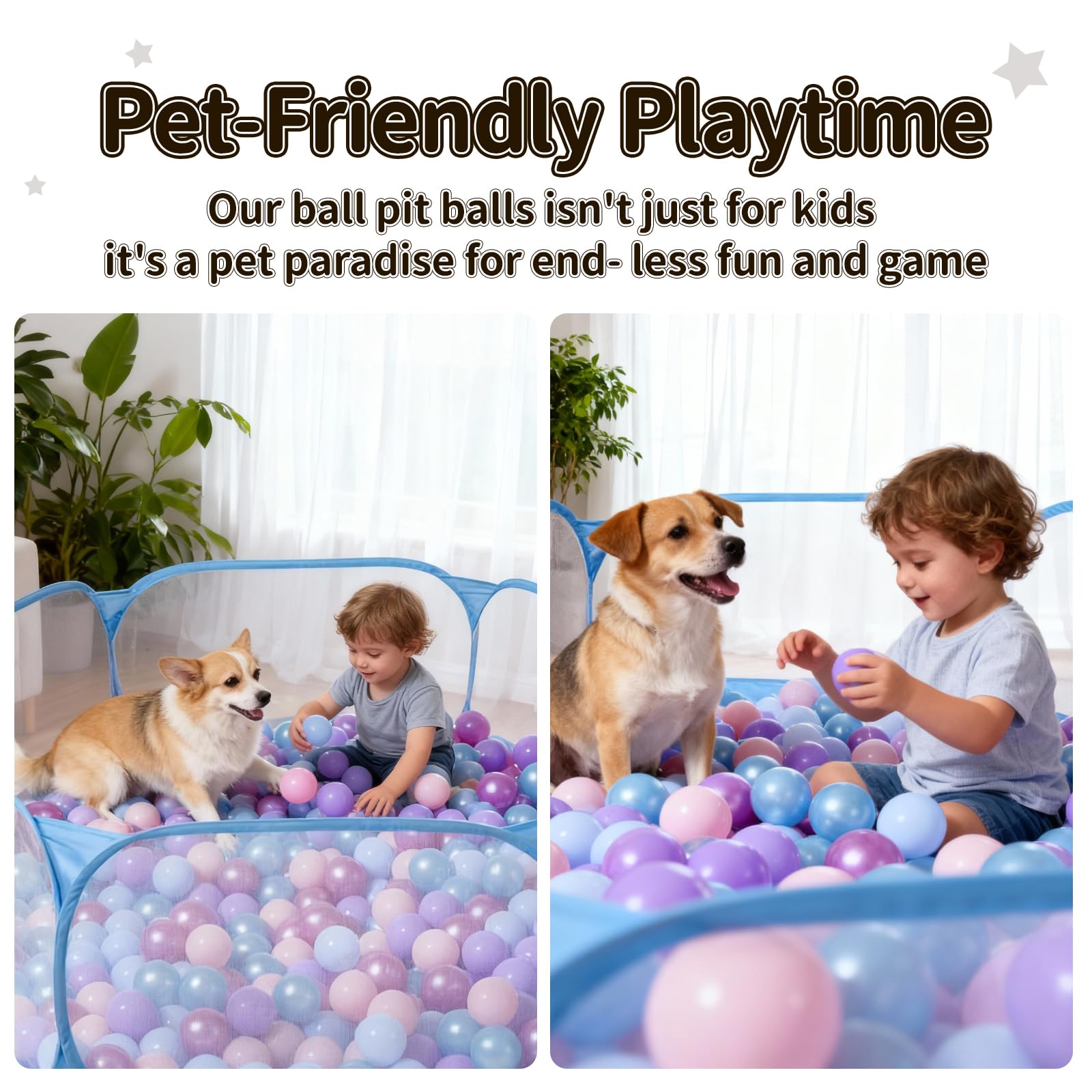 STARBOLO Kids Ball Pit blue outdoor park use suitable for on-the-go fun