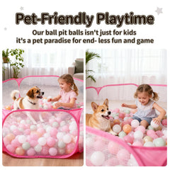 STARBOLO pink hexagon ball pit breathable mesh for airflow