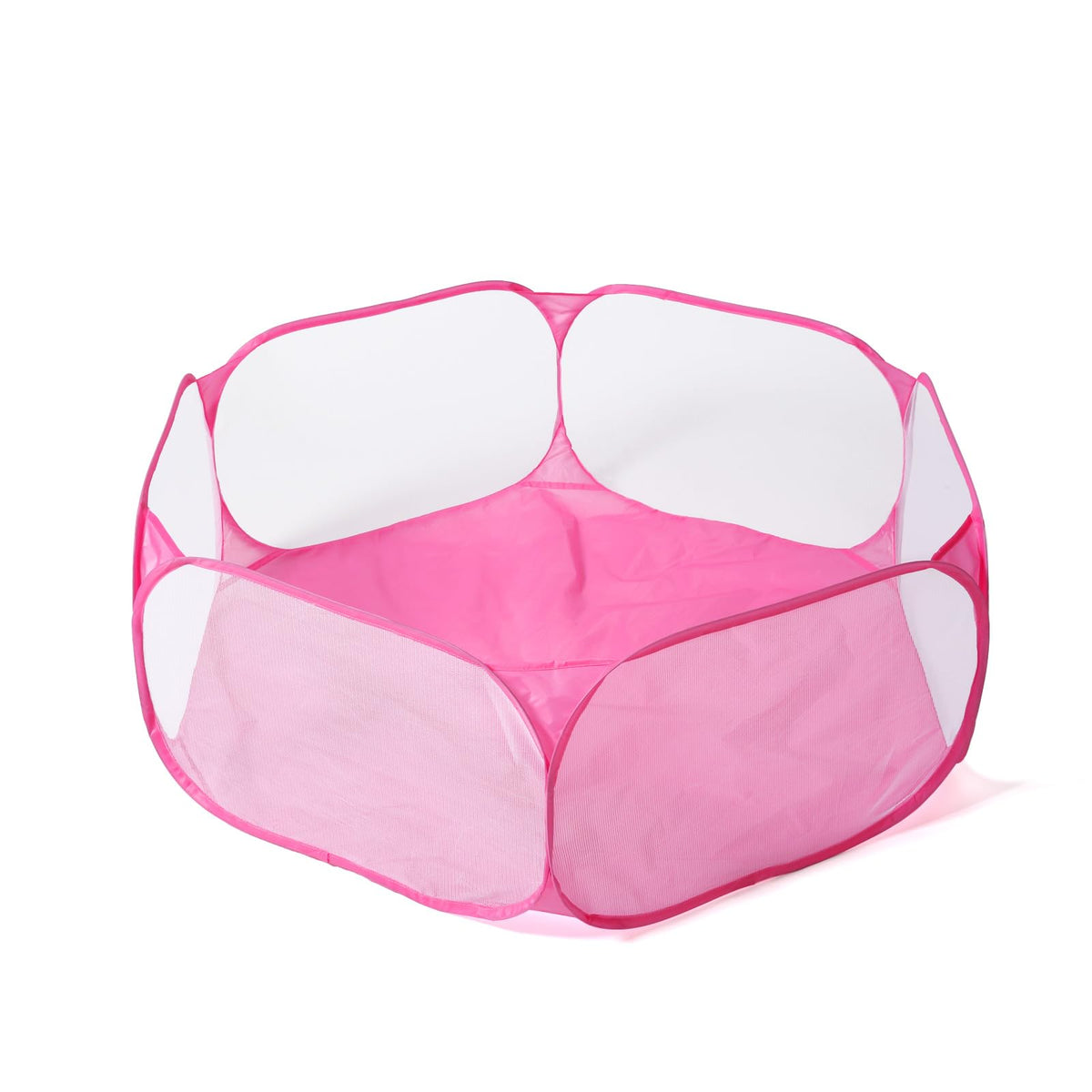 STARBOLO pink hexagon ball pit open for indoor play and exploration