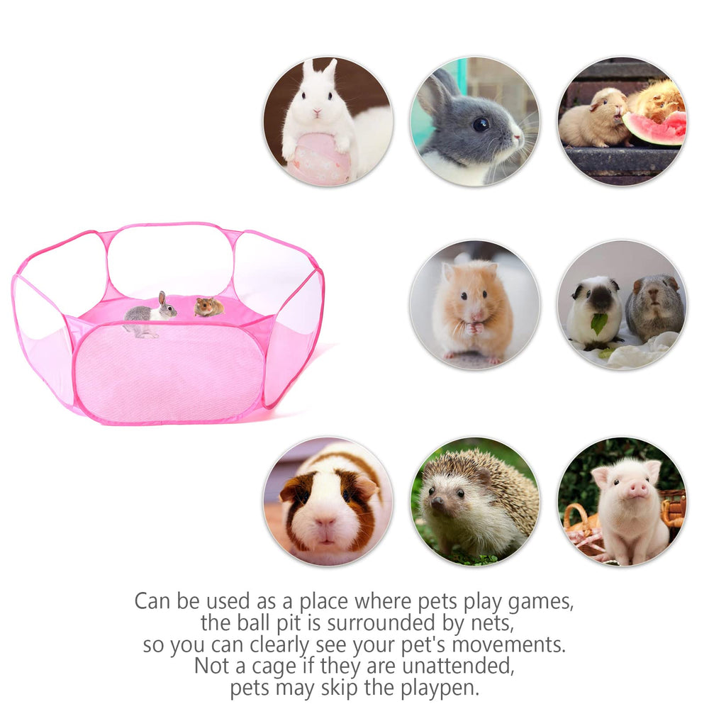 STARBOLO pink hexagon ball pit ideal for playrooms and small spaces