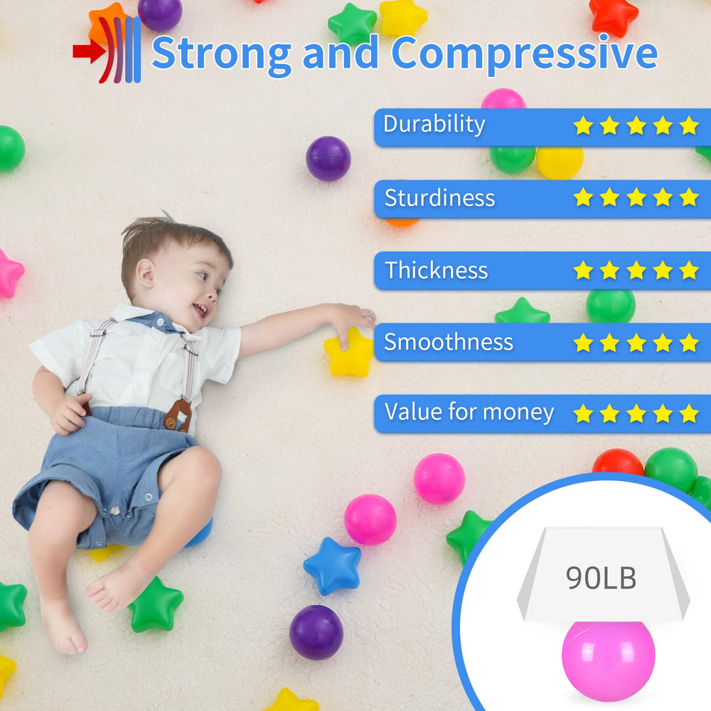 STARBOLO 500 count crush proof balls for large play areas