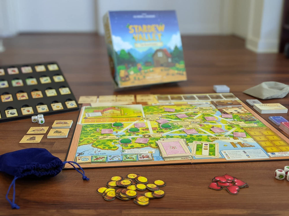 Stardew Valley board game: animal tokens add tactile farming detail and progress tracking.
