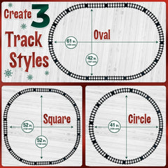 Stargo Christmas Train around-the-tree decor creating a festive focal point